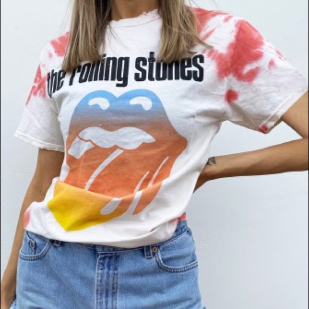 The Rolling Stones Tie Dye Tee Size S M L Women’s